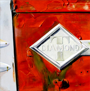 Diamond T - Oil on Canvas by William C. Turner